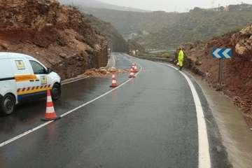Efectos de las lluvias de la tormenta tropical Hermine en Telde/TA.